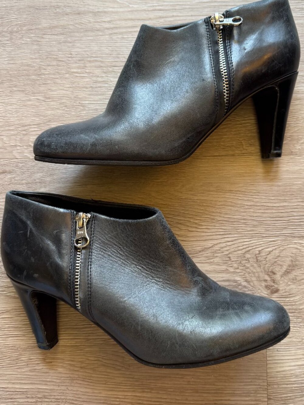 See by Chloe Black Leather Heeled Ankle Boots
